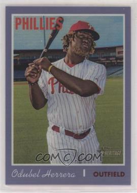 2019 Topps Heritage - [Base] - Hot Box Chrome Purple Refractor #THC-488 - Short Print - Odubel Herrera