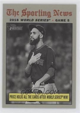 2019 Topps Heritage - [Base] #309 - World Series Highlights - David Price Earns Win in Clincher