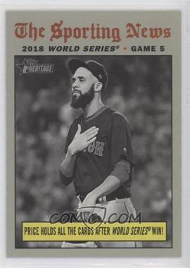 2019 Topps Heritage - [Base] #309 - World Series Highlights - David Price Earns Win in Clincher