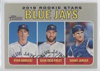 Rookie Stars - Ryan Borucki, Danny Jansen, Sean Reid-Foley