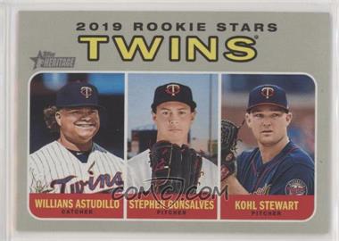 2019 Topps Heritage - [Base] #386 - Rookie Stars - Kohl Stewart, Willians Astudillo, Stephen Gonsalves