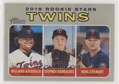 2019 Topps Heritage - [Base] #386 - Rookie Stars - Kohl Stewart, Willians Astudillo, Stephen Gonsalves