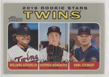 2019 Topps Heritage - [Base] #386 - Rookie Stars - Kohl Stewart, Willians Astudillo, Stephen Gonsalves