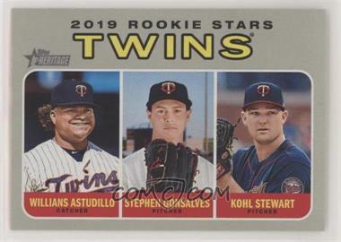 2019 Topps Heritage - [Base] #386 - Rookie Stars - Kohl Stewart, Willians Astudillo, Stephen Gonsalves