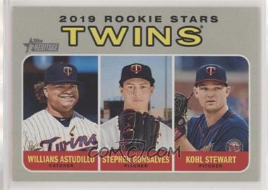 2019 Topps Heritage - [Base] #386 - Rookie Stars - Kohl Stewart, Willians Astudillo, Stephen Gonsalves