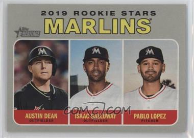 2019 Topps Heritage - [Base] #391 - Rookie Stars - Austin Dean, Isaac Galloway, Pablo Lopez