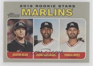 2019 Topps Heritage - [Base] #391 - Rookie Stars - Austin Dean, Isaac Galloway, Pablo Lopez