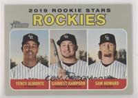 Rookie Stars - Garrett Hampson, Sam Howard, Yency Almonte