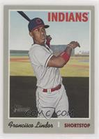 Short Print - Francisco Lindor (White Jersey, Bat in Hand)