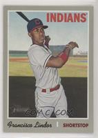 Short Print - Francisco Lindor (White Jersey, Bat in Hand) [EX to NM]