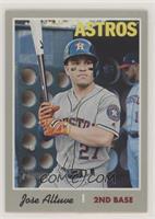 Short Print - Jose Altuve (In Dugout, Both Hands on Bat)