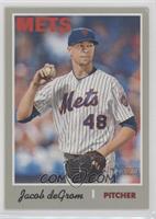 Short Print - Jacob deGrom (White Pinstriped Jersey)