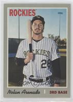 Short Print - Nolan Arenado (White Pinstriped Jersey, Portrait)