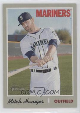 2019 Topps Heritage - [Base] #477.1 - Short Print - Mitch Haniger (White Jersey, Portrait)