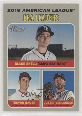 2019 Topps Heritage - [Base] #68 - League Leaders - Justin Verlander, Trevor Bauer, Blake Snell