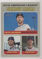 League Leaders - Chris Sale, Justin Verlander, Gerrit Cole