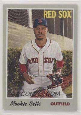 2019 Topps Heritage - [Base] #78.1 - Mookie Betts (Portrait, White Jersey)