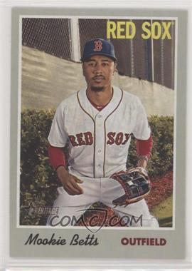 2019 Topps Heritage - [Base] #78.1 - Mookie Betts (Portrait, White Jersey)