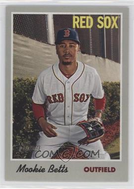 2019 Topps Heritage - [Base] #78.1 - Mookie Betts (Portrait, White Jersey)