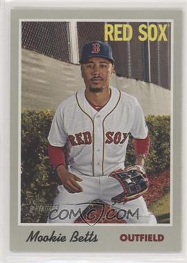 2019 Topps Heritage - [Base] #78.1 - Mookie Betts (Portrait, White Jersey)