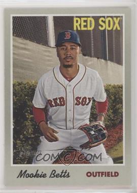 2019 Topps Heritage - [Base] #78.1 - Mookie Betts (Portrait, White Jersey)