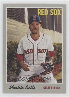 2019 Topps Heritage - [Base] #78.1 - Mookie Betts (Portrait, White Jersey)