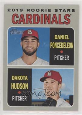 2019 Topps Heritage - [Base] #96 - Rookie Stars - Daniel Ponce de Leon, Dakota Hudson