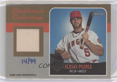 2019 Topps Heritage - Clubhouse Collection Relics - Gold #CCR-AP - Albert Pujols /99