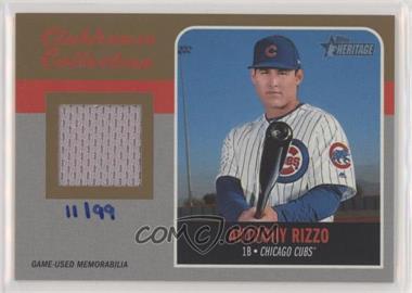 2019 Topps Heritage - Clubhouse Collection Relics - Gold #CCR-AR - Anthony Rizzo /99