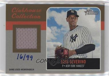 2019 Topps Heritage - Clubhouse Collection Relics - Gold #CCR-LS - Luis Severino /99