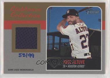 2019 Topps Heritage - Exclusive Clubhouse Collection Relics - Gold #ECCR-JA - Jose Altuve /99