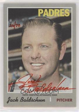 2019 Topps Heritage - Real One Autographs - Red Ink #ROA-JB - Jack Baldschun /70