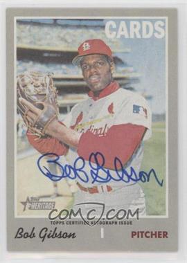 2019 Topps Heritage - Real One Autographs #ROA-BG - Bob Gibson