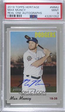 2019 Topps Heritage - Real One Autographs #ROA-MMU - Max Muncy [PSA 9 MINT]