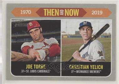 2019 Topps Heritage - Then and Now #TN-10 - Joe Torre, Christian Yelich