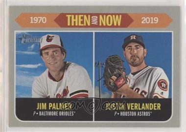 2019 Topps Heritage - Then and Now #TN-15 - Jim Palmer, Justin Verlander