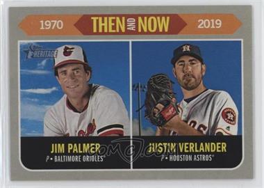 2019 Topps Heritage - Then and Now #TN-15 - Jim Palmer, Justin Verlander