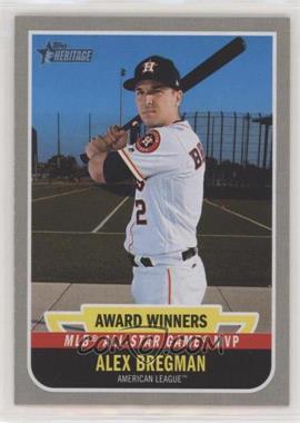 2019 Topps Heritage High Number - Award Winners #AW-8 - Alex Bregman