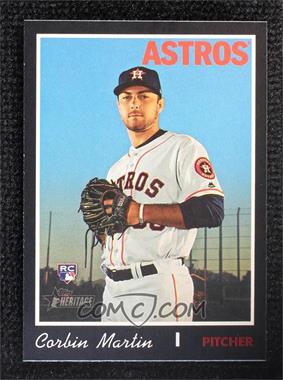 2019 Topps Heritage High Number - [Base] - Black Border #595 - Corbin Martin /50