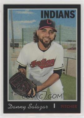 2019 Topps Heritage High Number - [Base] - Chrome Black Refractor #THC-563 - Danny Salazar /69