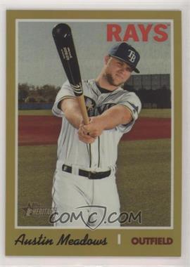 2019 Topps Heritage High Number - [Base] - Chrome Gold Refractor #THC-537 - Austin Meadows /5