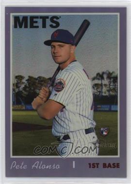 2019 Topps Heritage High Number - [Base] - Hot Box Purple Refractor #THC-519 - Pete Alonso