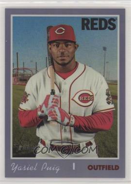 2019 Topps Heritage High Number - [Base] - Hot Box Purple Refractor #THC-541 - Yasiel Puig