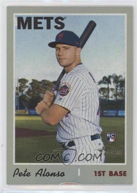 2019 Topps Heritage High Number - [Base] - Silver Metal #519 - Pete Alonso /70