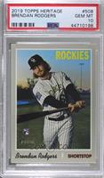 Brendan Rodgers (Pinstriped Jersey) [PSA 10 GEM MT]