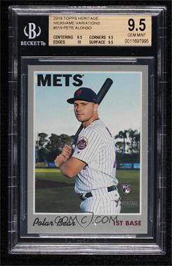 2019 Topps Heritage High Number - [Base] #519.5 - Nickname Variation - Pete Alonso [BGS 9.5 GEM MINT]