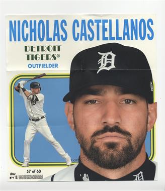 2019 Topps Heritage High Number - Box Loader 1970 Poster #57 - Nicholas Castellanos /70 [Poor to Fair]