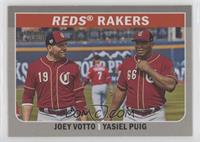 Joey Votto, Yasiel Puig