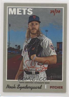 2019 Topps Heritage High Number - Real One Autographs - Red Ink #ROA-NS - Noah Syndergaard /70