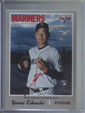 2019 Topps Heritage High Number - Real One Autographs - Red Ink #ROA-YK - Yusei Kikuchi /70